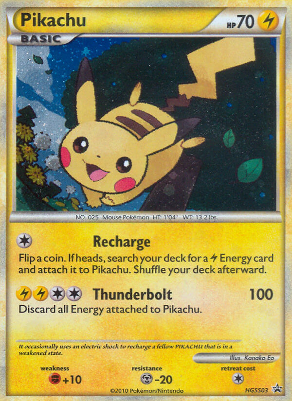 Pikachu (HGSS03) [HeartGold & SoulSilver: Black Star Promos] | Good Games Morley