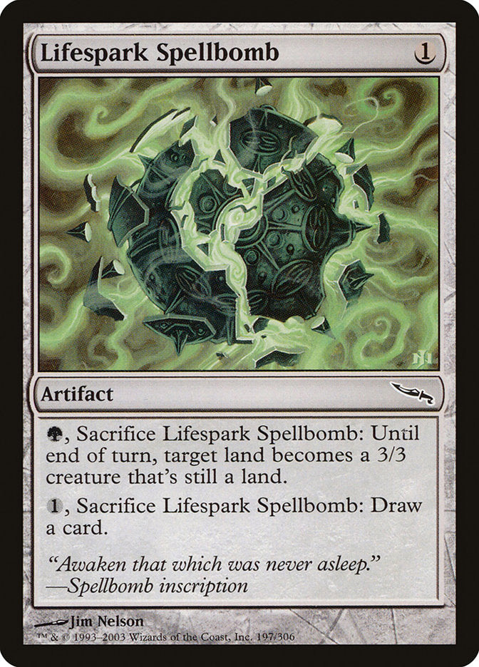 Lifespark Spellbomb [Mirrodin] | Good Games Morley