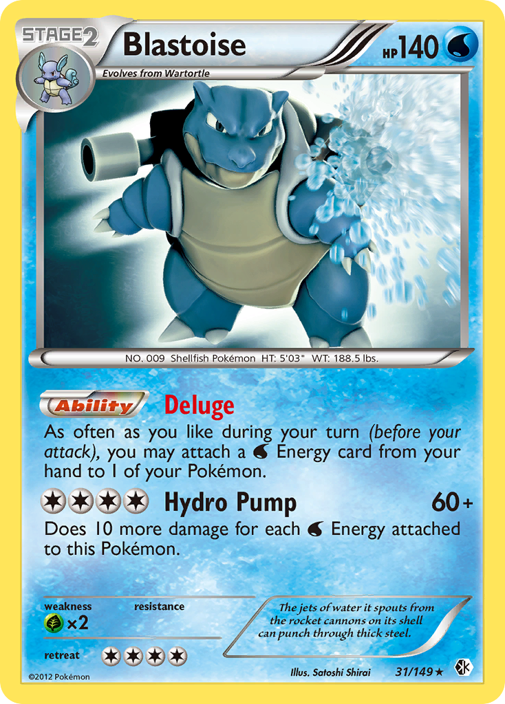 Blastoise (31/149) [Black & White: Boundaries Crossed] | Good Games Morley