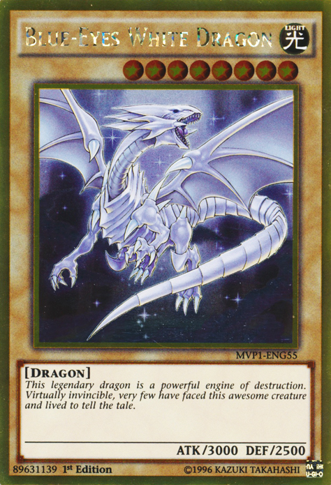 Blue-Eyes White Dragon [MVP1-ENG55] Gold Rare | Good Games Morley
