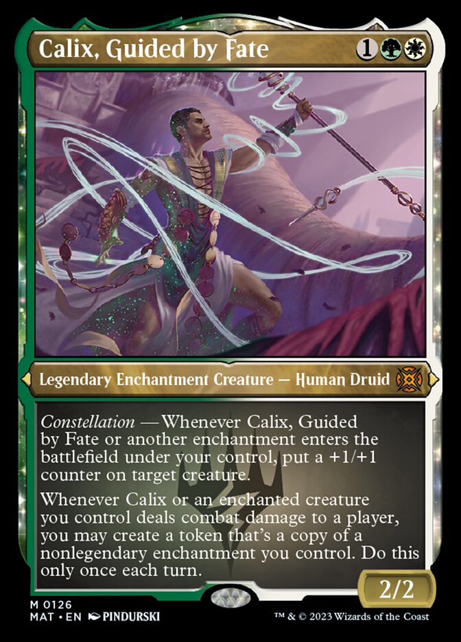 Calix, Guided by Fate (Foil Etched) [March of the Machine: The Aftermath] | Good Games Morley