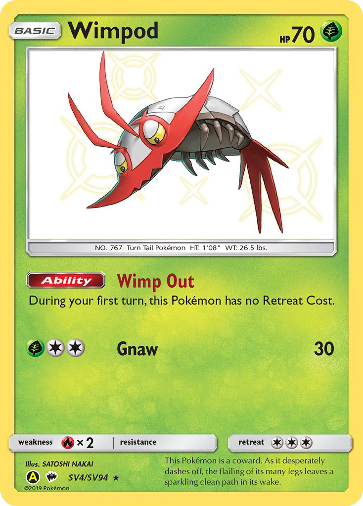 Wimpod (SV4/SV94) [Sun & Moon: Hidden Fates - Shiny Vault] | Good Games Morley