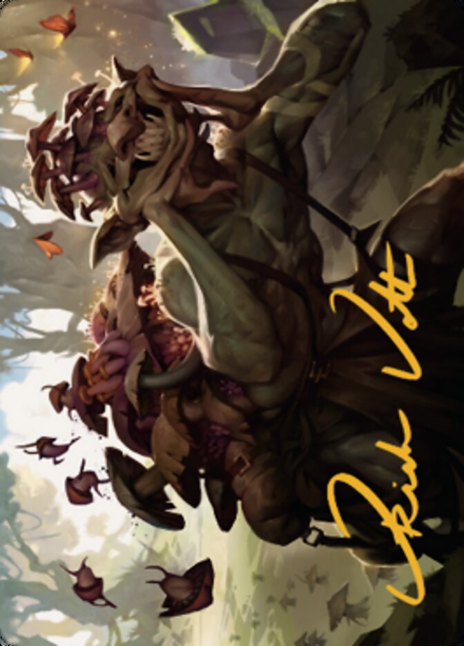 Sprouting Goblin Art Card (Gold-Stamped Signature) [Dominaria United Art Series] | Good Games Morley