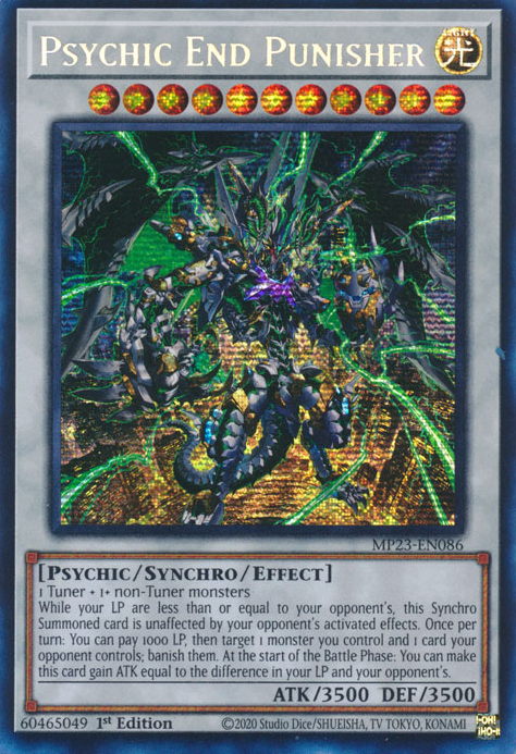 Psychic End Punisher [MP23-EN086] Prismatic Secret Rare | Good Games Morley