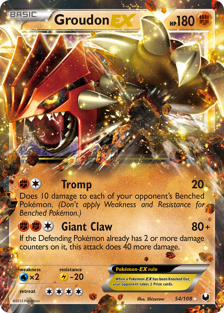 Groudon EX (54/108) [Black & White: Dark Explorers] | Good Games Morley