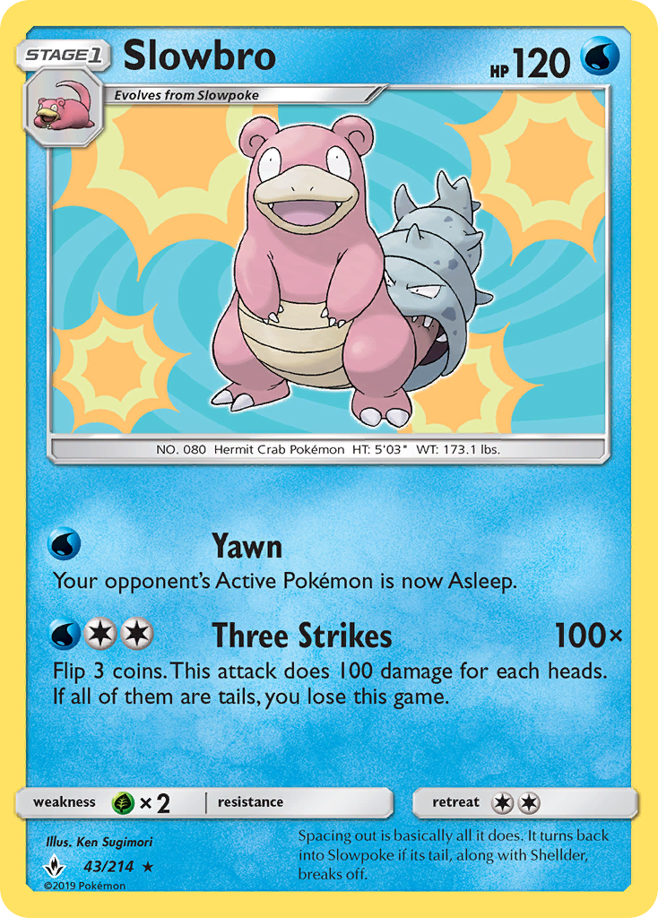 Slowbro (43/214) [Sun & Moon: Unbroken Bonds] | Good Games Morley