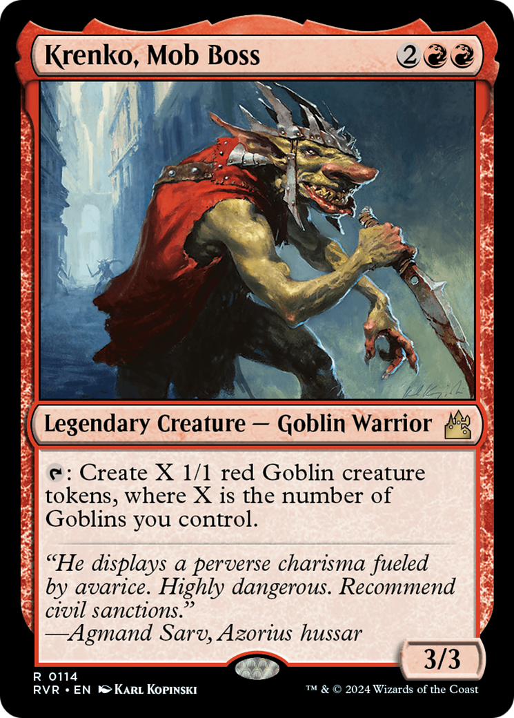 Krenko, Mob Boss [Ravnica Remastered] | Good Games Morley