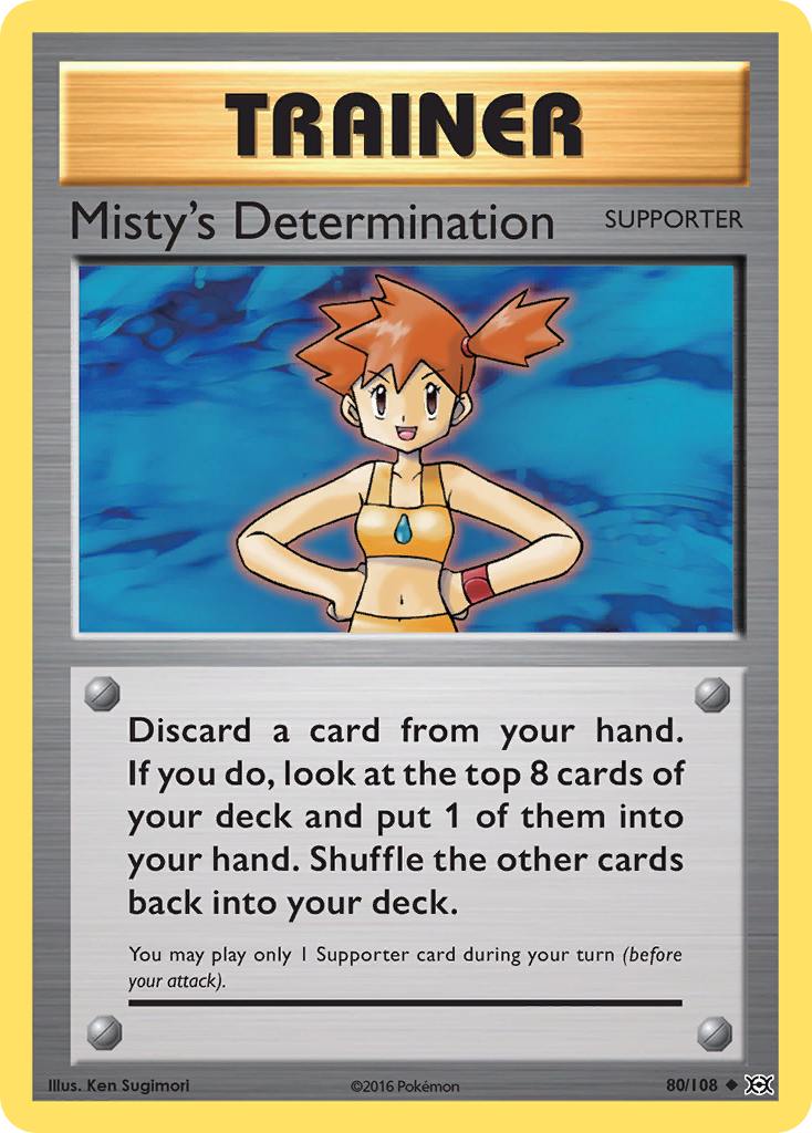 Misty's Determination (80/108) [XY: Evolutions] | Good Games Morley
