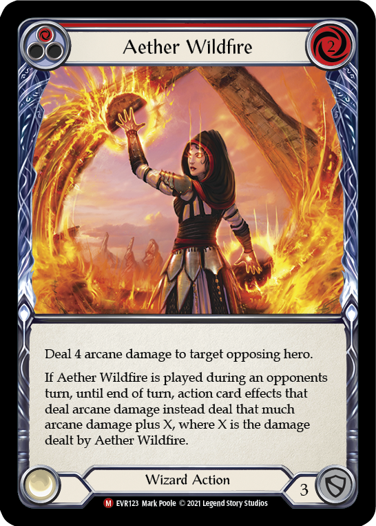 Aether Wildfire [EVR123] (Everfest)  1st Edition Rainbow Foil | Good Games Morley