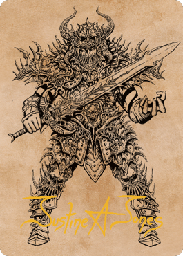 Sarevok, Deathbringer Art Card (Gold-Stamped Signature) [Commander Legends: Battle for Baldur's Gate Art Series] | Good Games Morley
