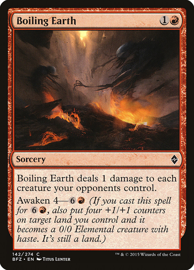 Boiling Earth [Battle for Zendikar] | Good Games Morley