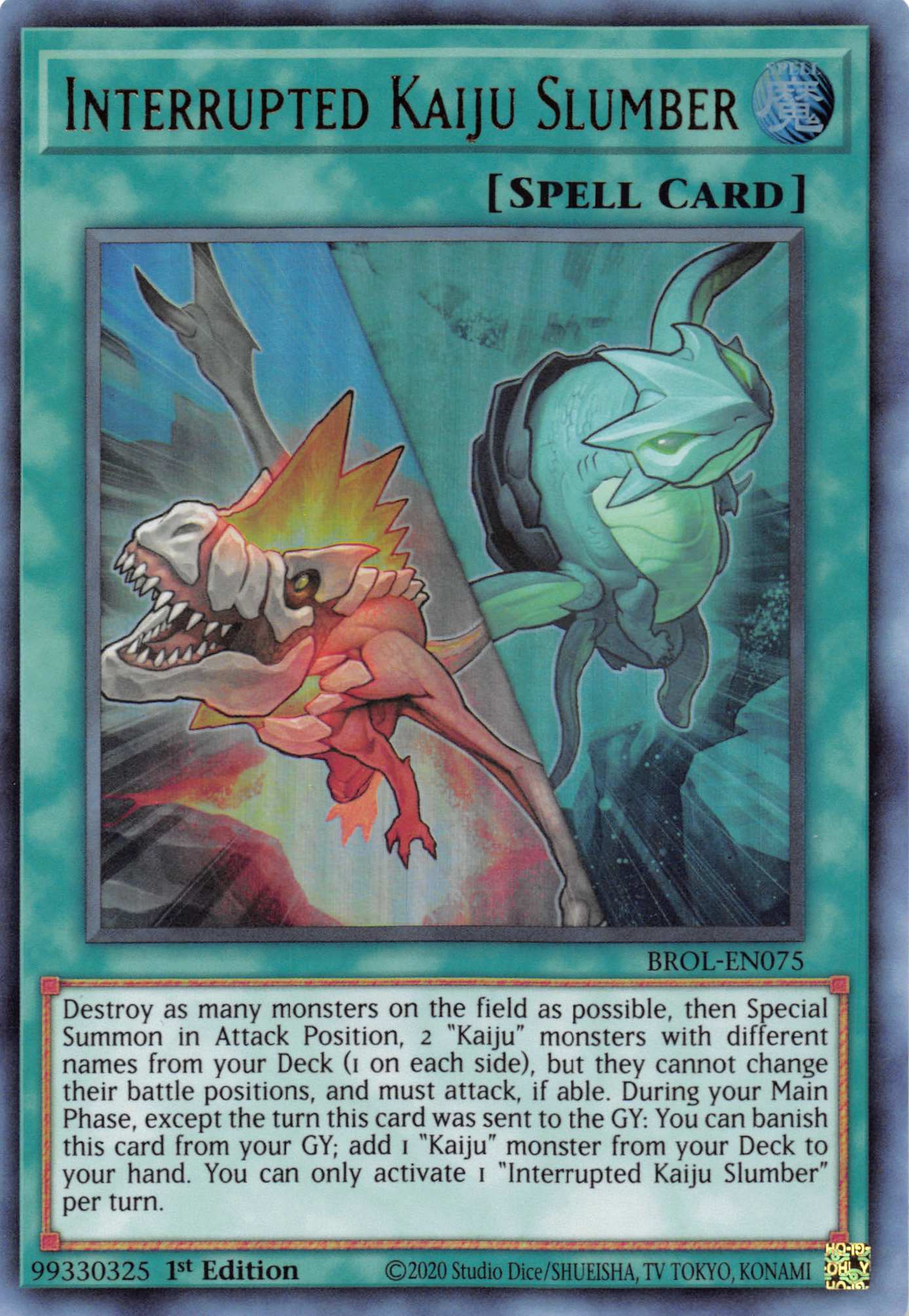 Interrupted Kaiju Slumber [BROL-EN075] Ultra Rare | Good Games Morley