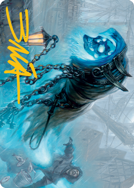 Nebelgast Intruder Art Card (Gold-Stamped Signature) [Innistrad: Midnight Hunt Art Series] | Good Games Morley