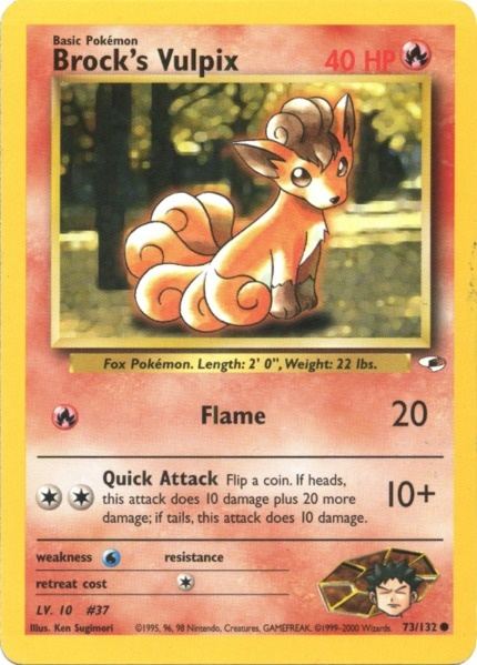 Brock's Vulpix (73/132) [Gym Heroes Unlimited] | Good Games Morley