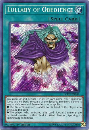 Lullaby of Obedience [LCKC-EN042] Secret Rare | Good Games Morley