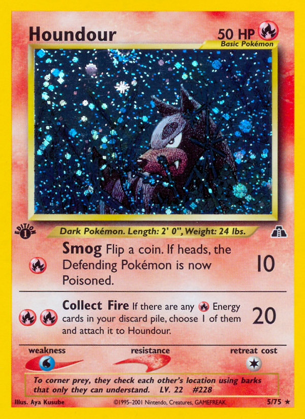 Houndour (5/75) [Neo Discovery 1st Edition] | Good Games Morley