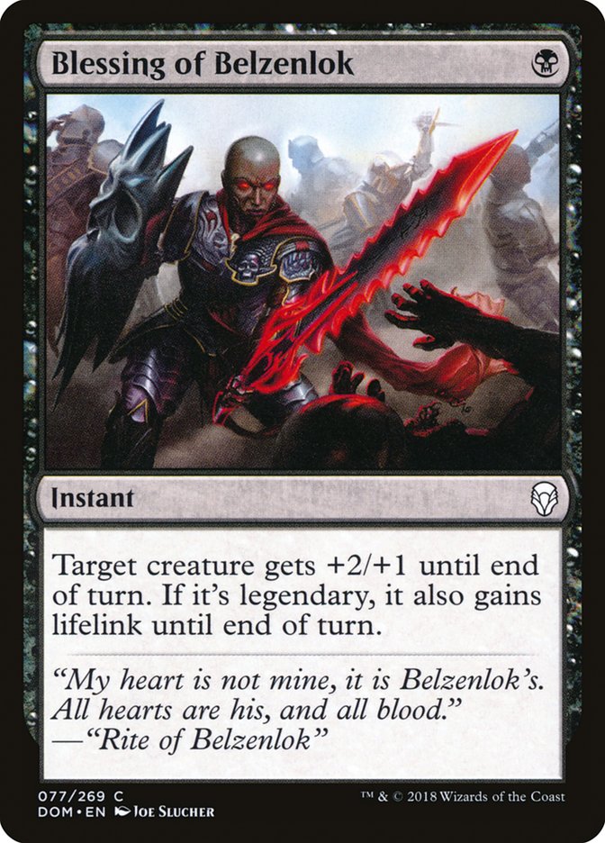Blessing of Belzenlok [Dominaria] | Good Games Morley