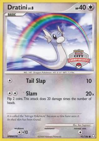 Dratini (91/146) (City Championship Promo) [Diamond & Pearl: Legends Awakened] | Good Games Morley