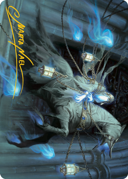 Patrician Geist Art Card (Gold-Stamped Signature) [Innistrad: Midnight Hunt Art Series] | Good Games Morley