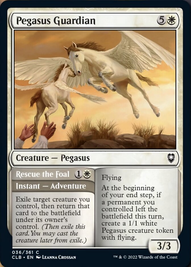 Pegasus Guardian // Rescue the Foal [Commander Legends: Battle for Baldur's Gate] | Good Games Morley