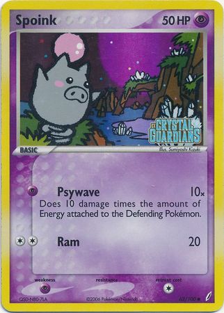 Spoink (62/100) (Stamped) [EX: Crystal Guardians] | Good Games Morley