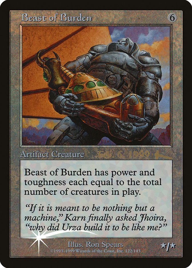 Beast of Burden [Urza's Legacy Promos] | Good Games Morley