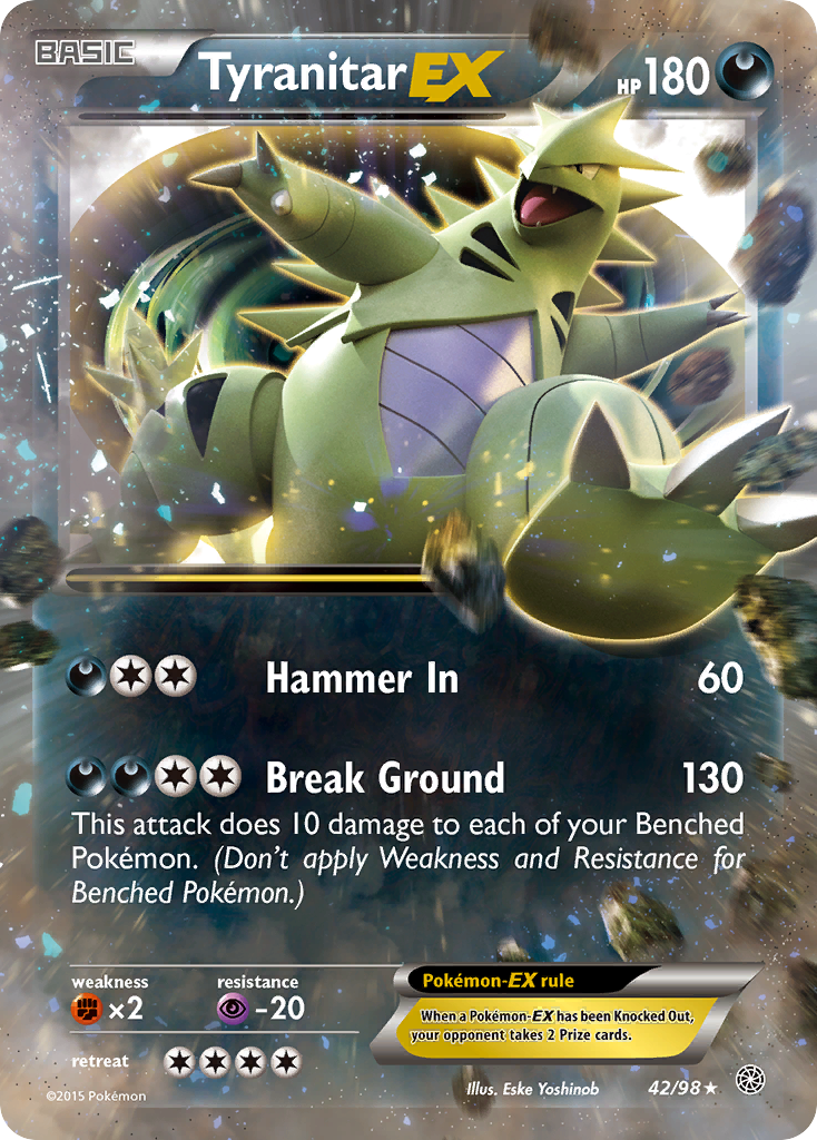 Tyranitar EX (42/98) [XY: Ancient Origins] | Good Games Morley