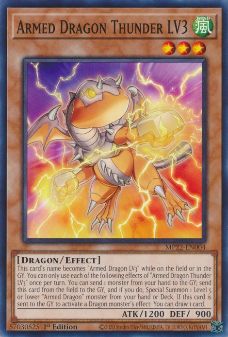 Armed Dragon Thunder LV3 [MP22-EN004] Common | Good Games Morley