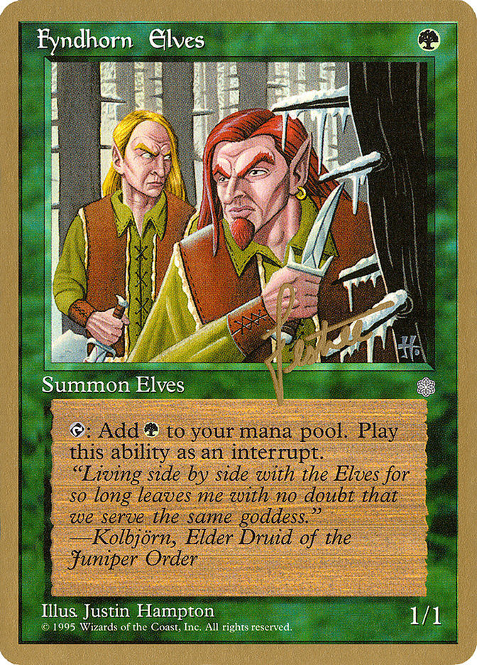 Fyndhorn Elves (Bertrand Lestree) [Pro Tour Collector Set] | Good Games Morley