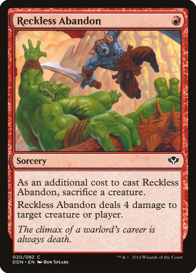 Reckless Abandon [Duel Decks: Speed vs. Cunning] | Good Games Morley