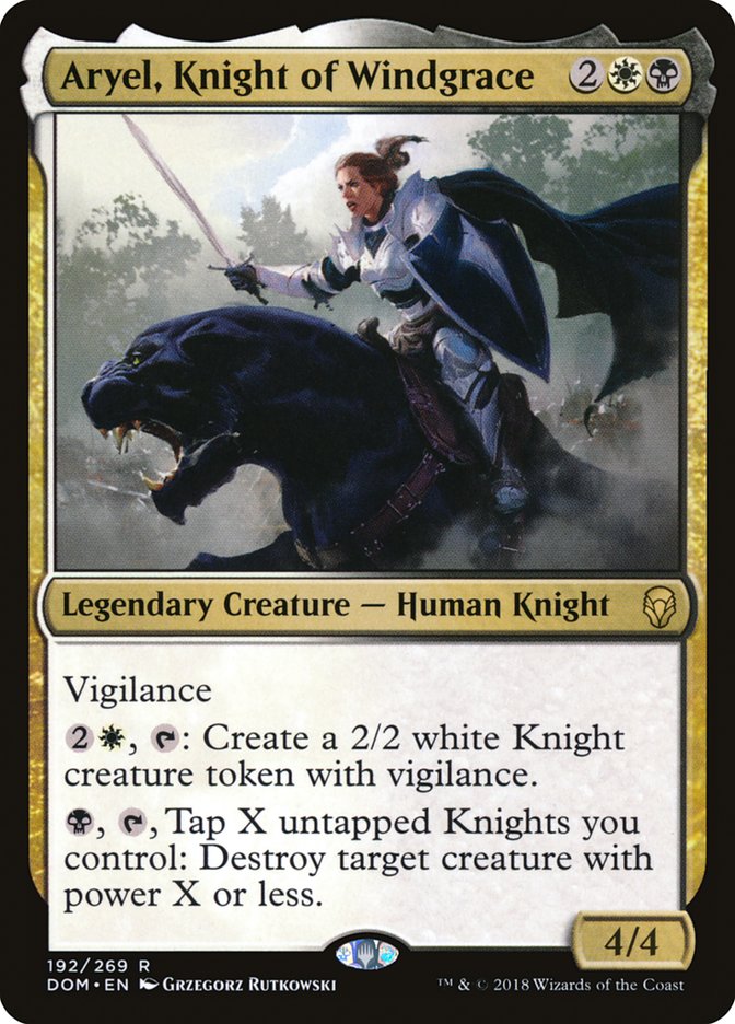 Aryel, Knight of Windgrace [Dominaria] | Good Games Morley