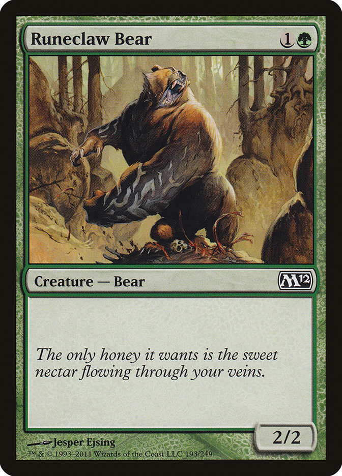 Runeclaw Bear [Magic 2012] | Good Games Morley