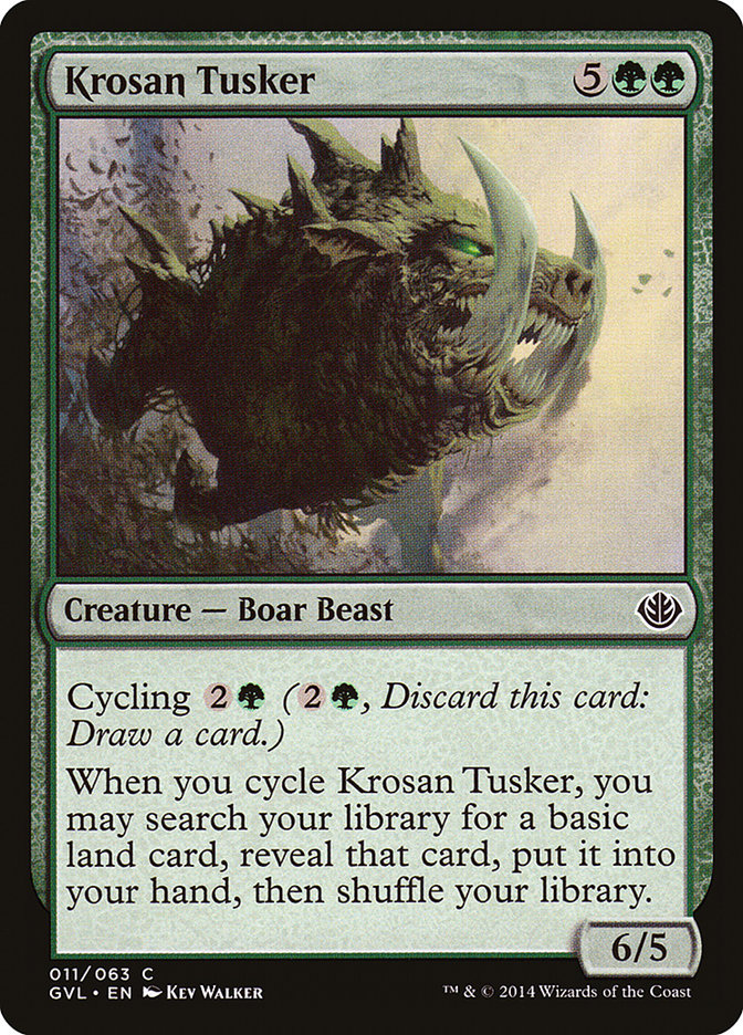 Krosan Tusker (Garruk vs. Liliana) [Duel Decks Anthology] | Good Games Morley