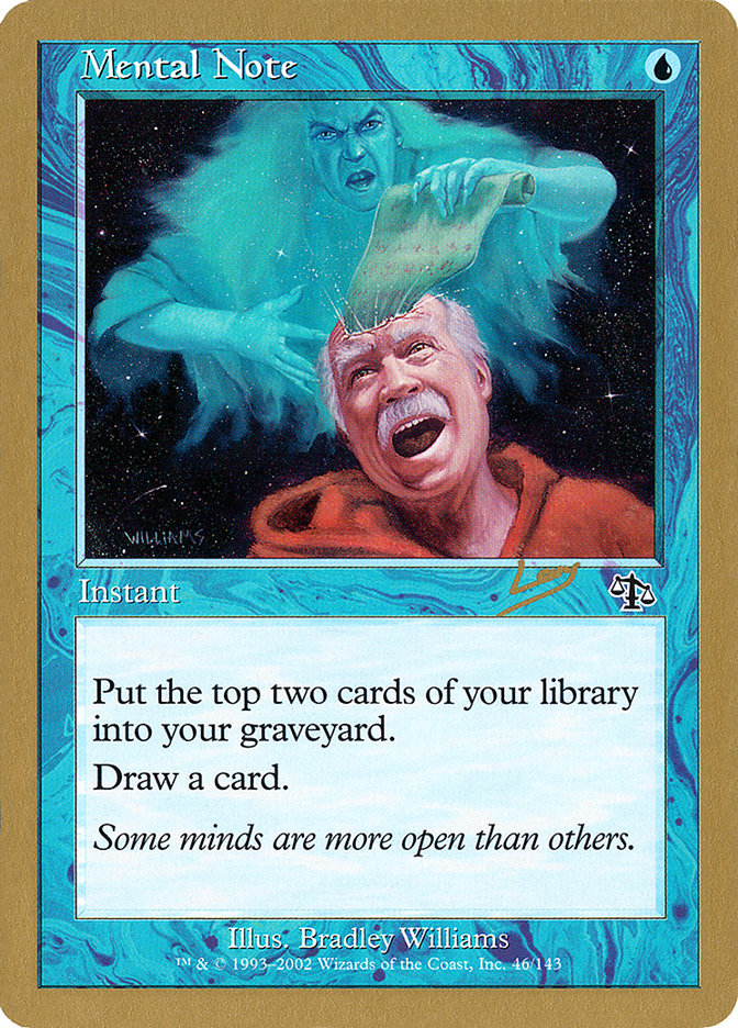 Mental Note (Raphael Levy) [World Championship Decks 2002] | Good Games Morley