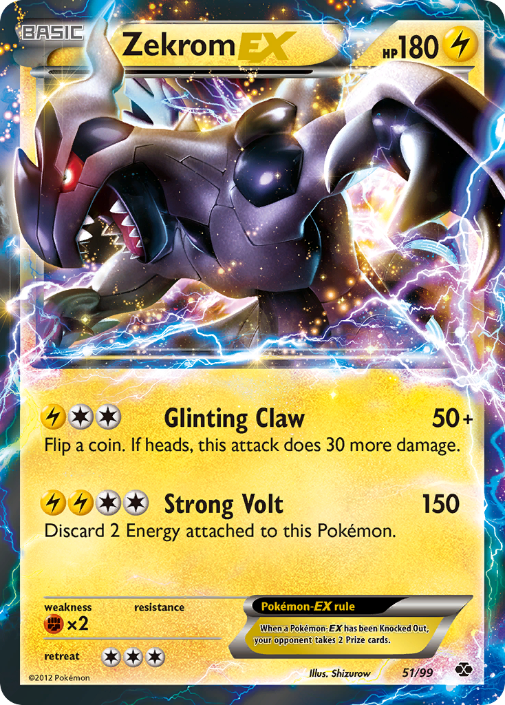 Zekrom EX (51/99) [Black & White: Next Destinies] | Good Games Morley