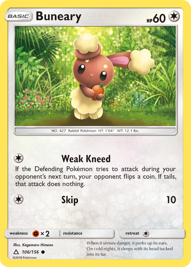 Buneary (106/156) [Sun & Moon: Ultra Prism] | Good Games Morley