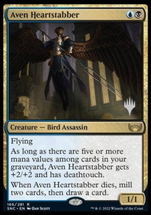 Aven Heartstabber (Promo Pack) [Streets of New Capenna Promos] | Good Games Morley