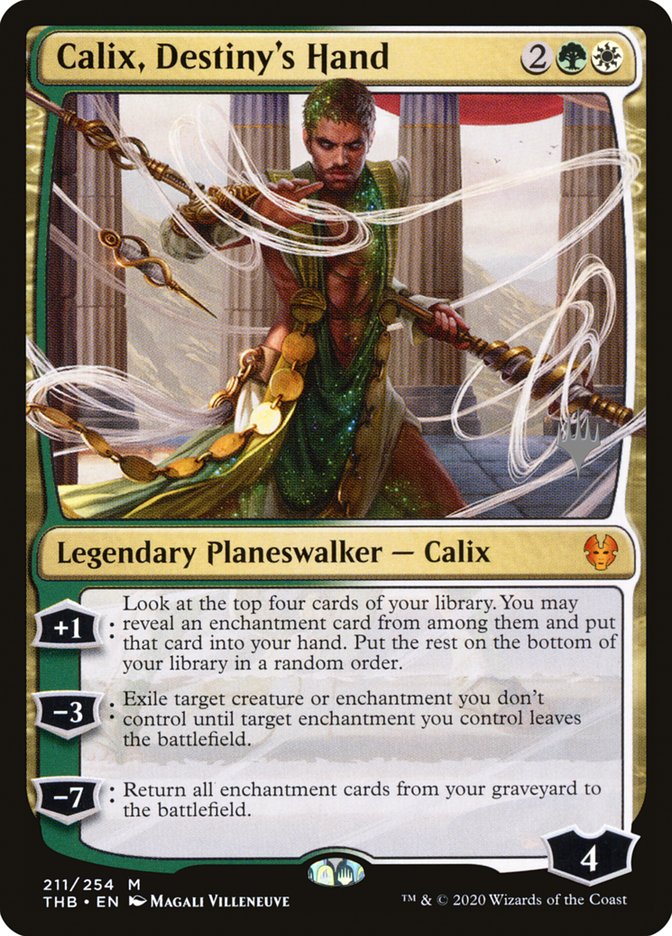 Calix, Destiny's Hand (Promo Pack) [Theros Beyond Death Promos] | Good Games Morley