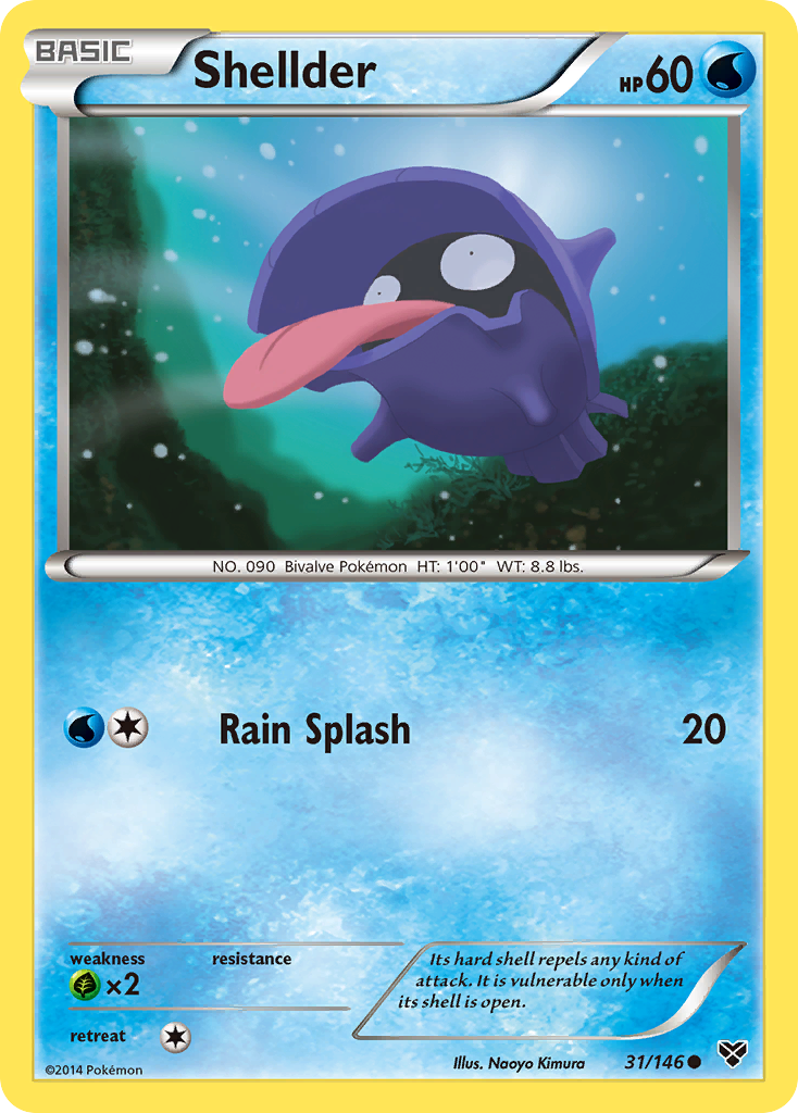 Shellder (31/146) [XY: Base Set] | Good Games Morley