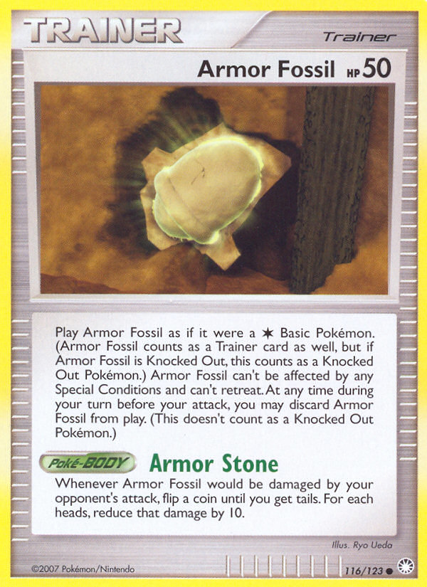 Armor Fossil (116/123) [Diamond & Pearl: Mysterious Treasures] | Good Games Morley