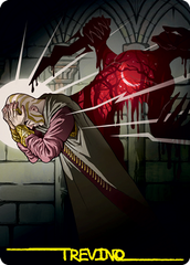 Agonizing Remorse Art Card (Gold-Stamped Signature) [Strixhaven: School of Mages Art Series] | Good Games Morley