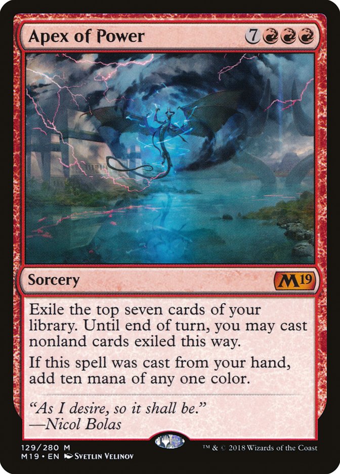 Apex of Power [Core Set 2019] | Good Games Morley