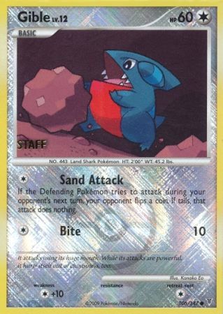 Gible (106/147) (Championship Promo Staff) [Platinum: Supreme Victors] | Good Games Morley