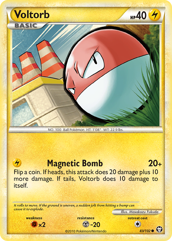 Voltorb (83/102) [HeartGold & SoulSilver: Triumphant] | Good Games Morley