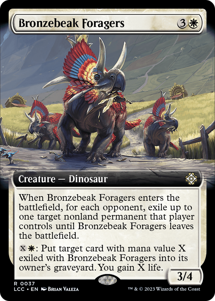 Bronzebeak Foragers (Extended Art) [The Lost Caverns of Ixalan Commander] | Good Games Morley