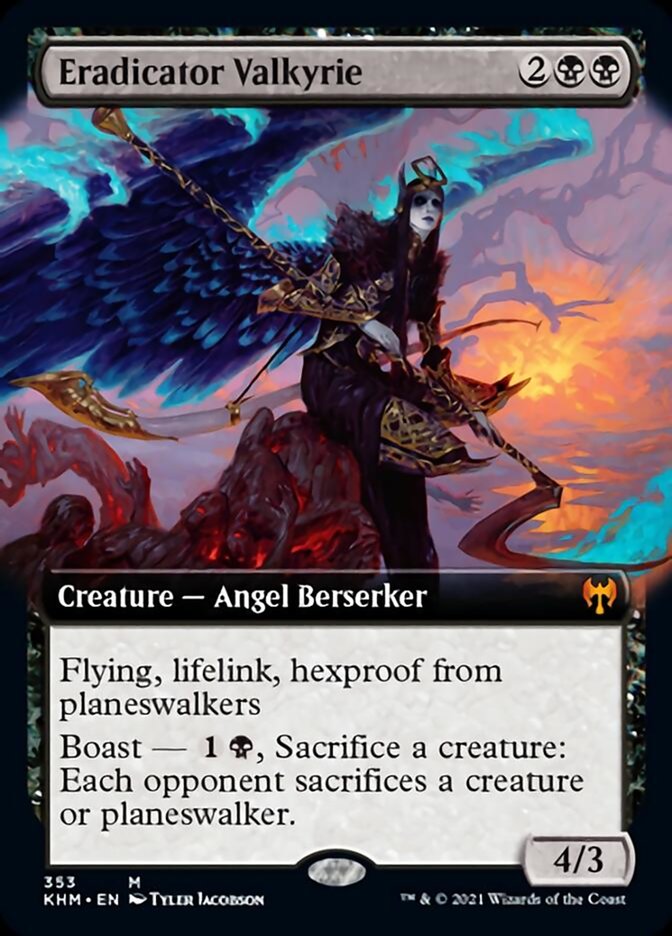 Eradicator Valkyrie (Extended Art) [Kaldheim] | Good Games Morley