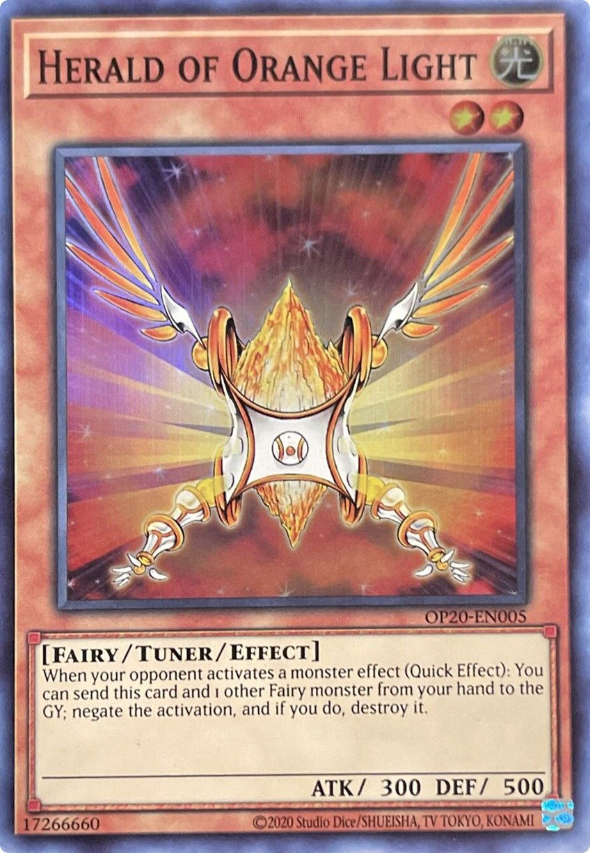 Herald of Orange Light [OP20-EN005] Super Rare | Good Games Morley