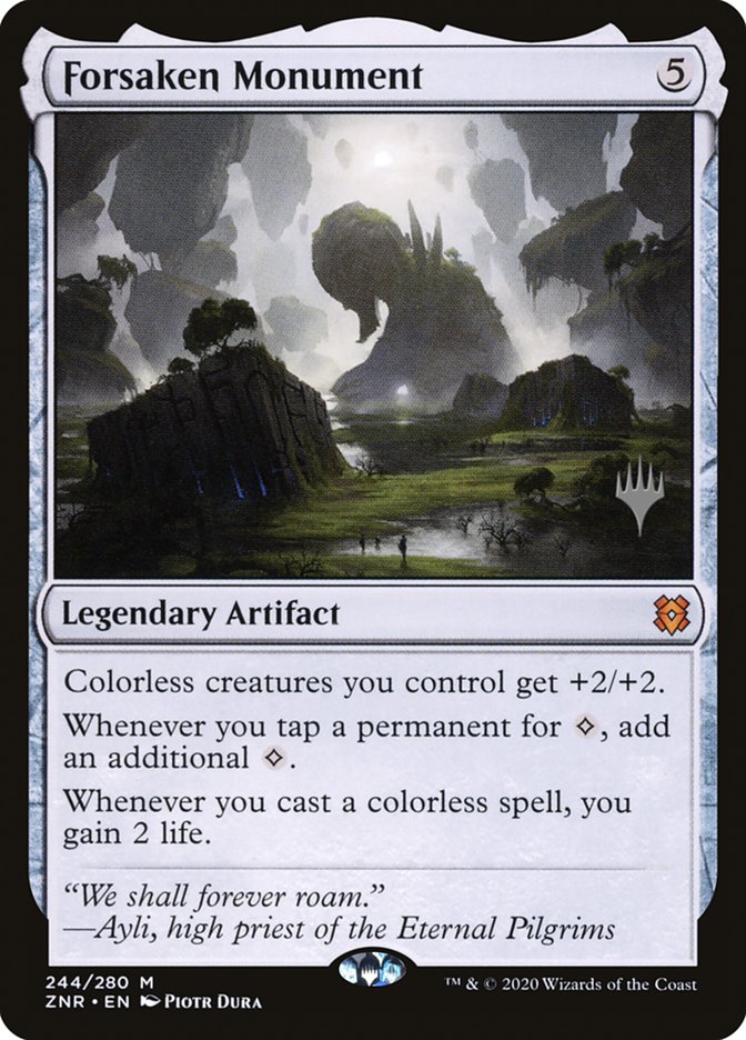 Forsaken Monument (Promo Pack) [Zendikar Rising Promos] | Good Games Morley