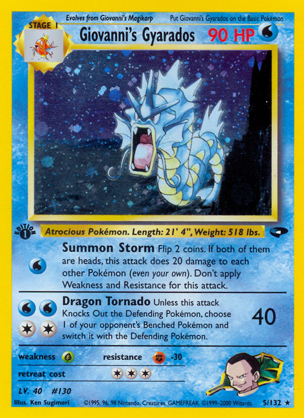 Giovanni's Gyarados (5/132) [Gym Challenge 1st Edition] | Good Games Morley