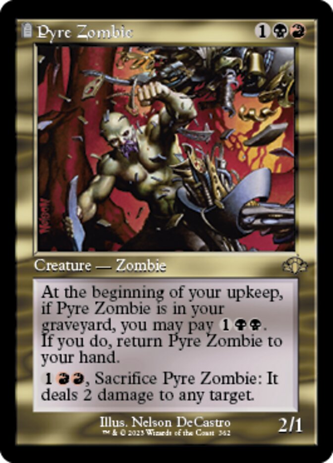 Pyre Zombie (Retro) [Dominaria Remastered] | Good Games Morley